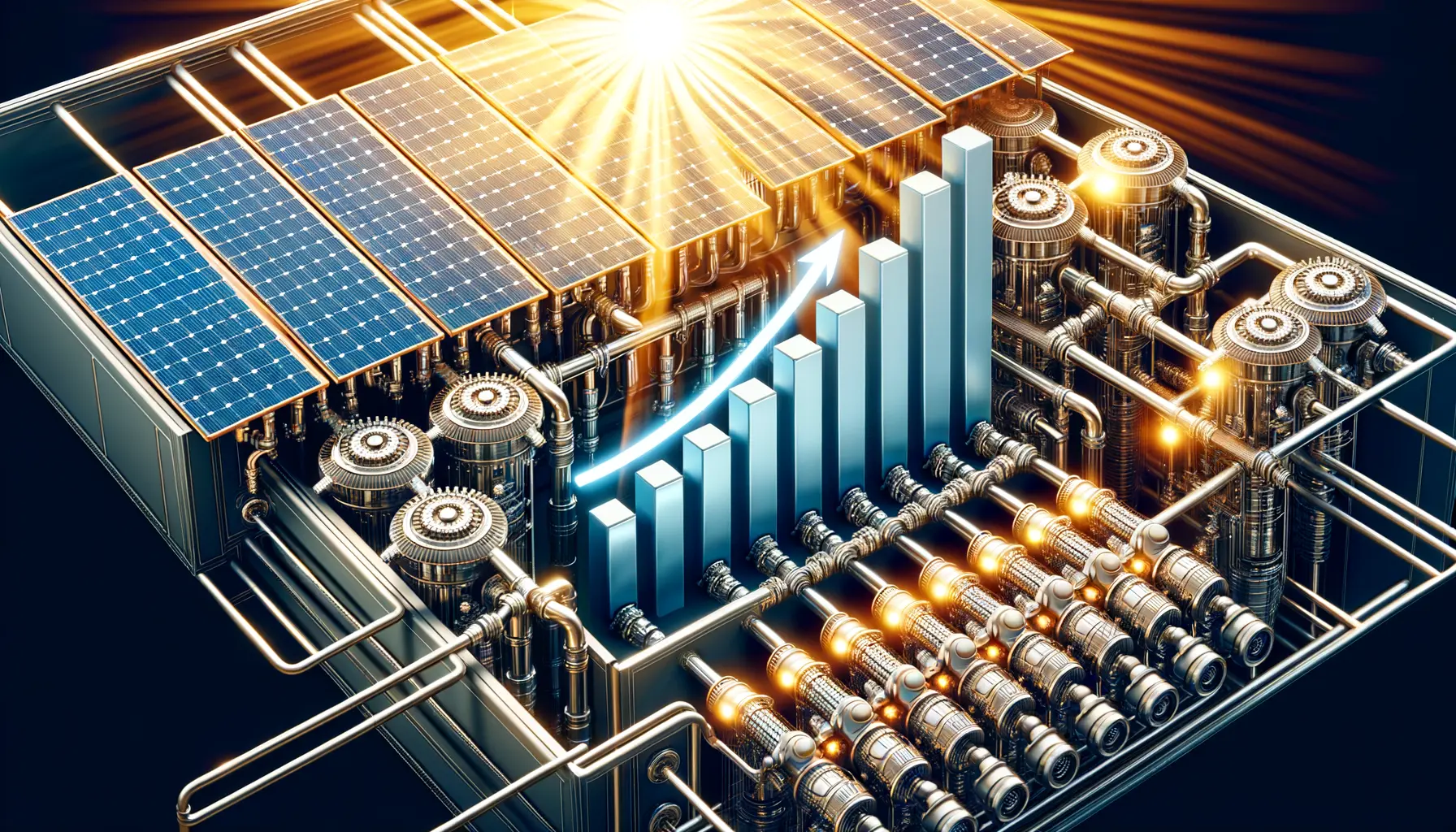 Moderne Heiztechnik mit Solarthermie zur Heizkostensenkung im Haushalt