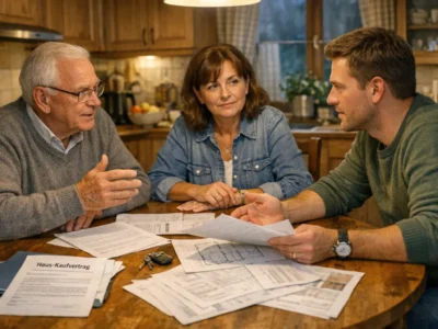 Haus von Eltern kaufen Beratungsgespräch Familie
