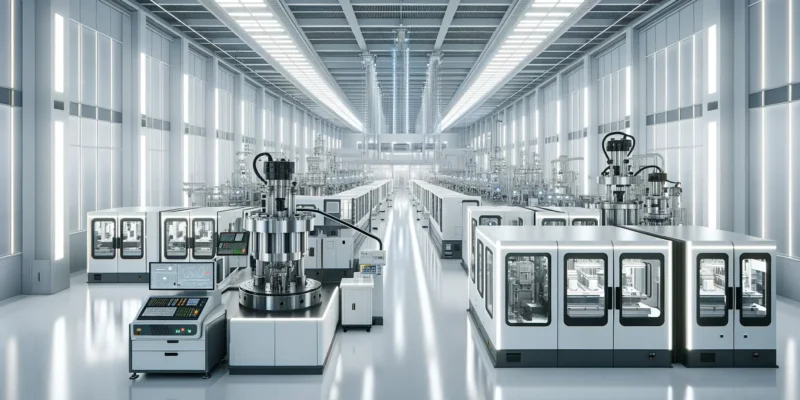 Moderne Kunststoffbearbeitungsmaschinen und Anlagen für industrielle Verfahren
